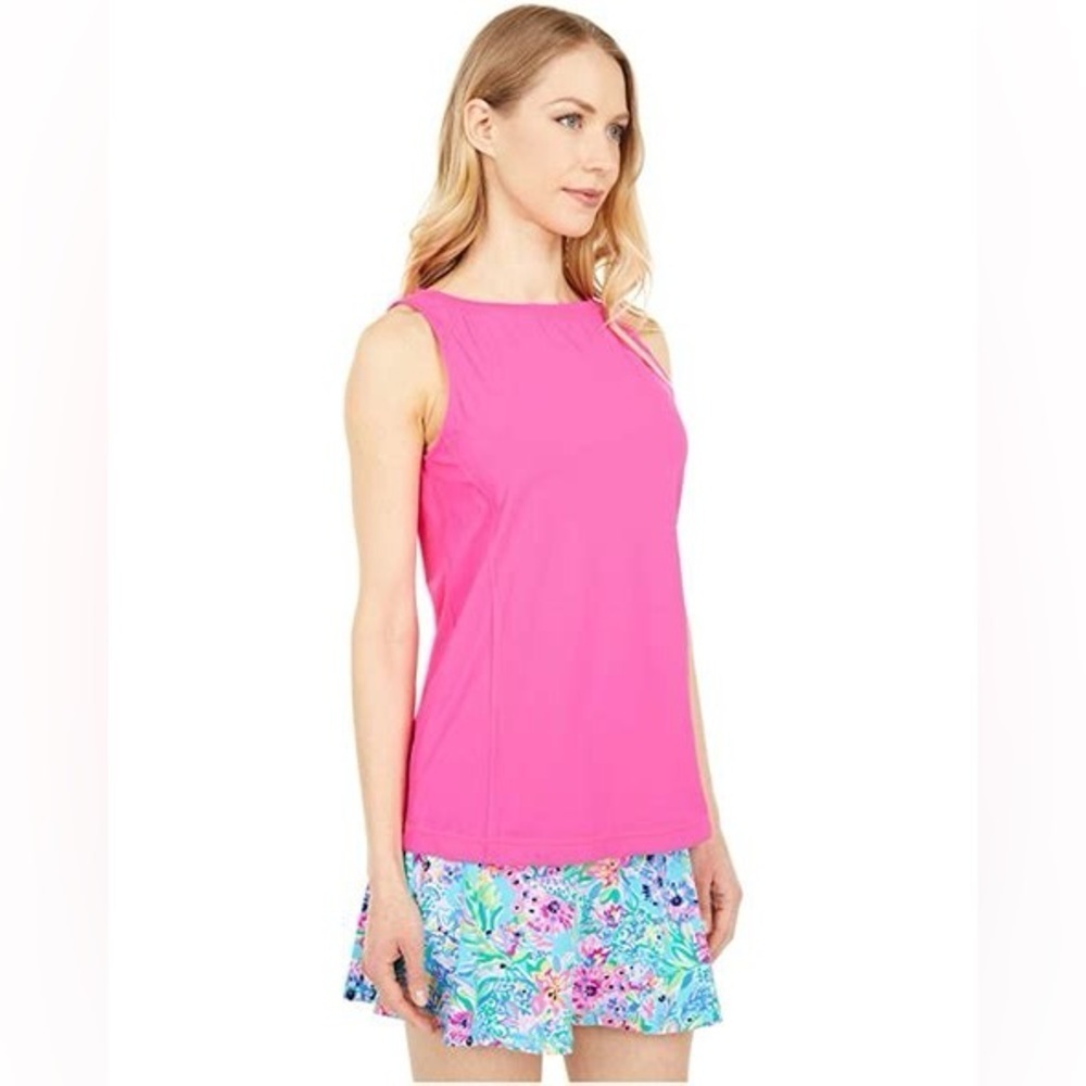 NEW Lilly Pulitzer X Meryl Luxletic Renay Tank UPF 50+ in Pink Tango